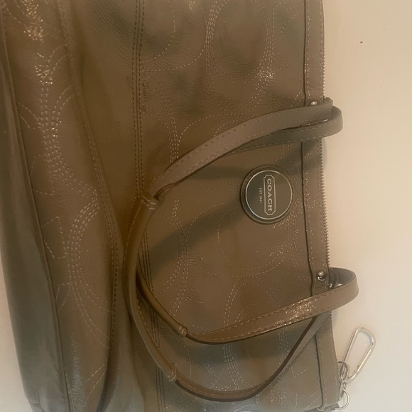 Coach Medium Metallic Grey Leather Vintage Bag - Picture 10 of 14